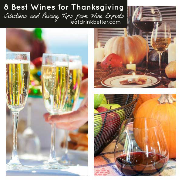 Advice from a group of wine experts about the best Thanksgiving wines for your feast and pairing tips to help you choose which ones to serve.