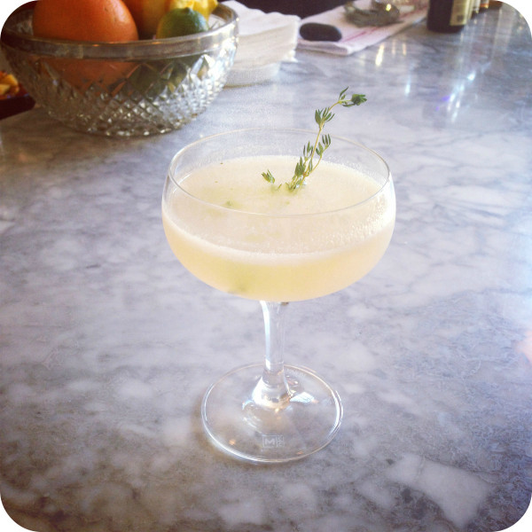 This summer cocktail recipe from Hopscotch Restaurant & Bar in Oakland, CA is a crowd pleaser and makes great use of what's fresh in season at the farmer’s market right now.