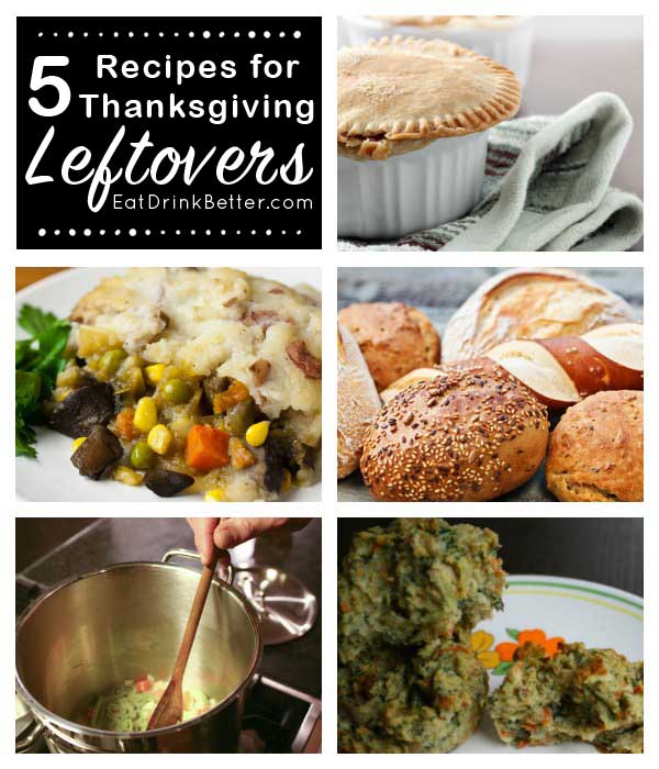 Ideas for Thanksgiving leftover recipes, in case you're sick of heating up plate after plate of leftovers.