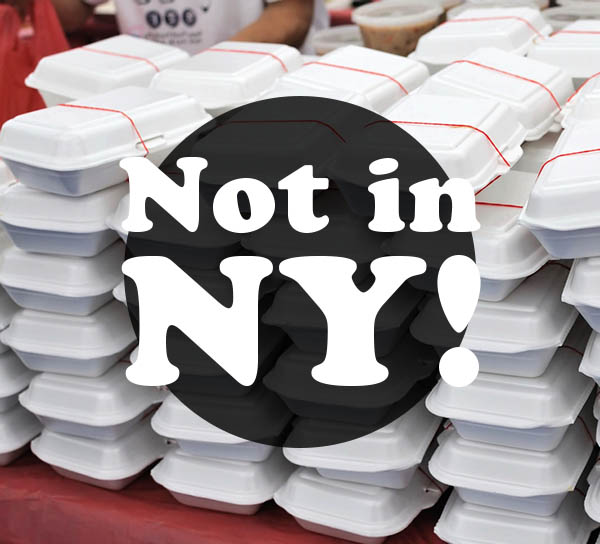 New York Bans Styrofoam Take Out Containers