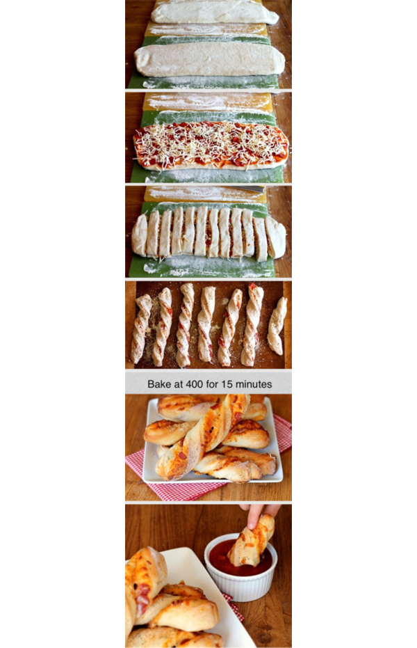 4 Awesome Food Hacks: Dippable Pizza Sticks