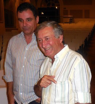 Antonio Oliveira with his son-in-law Vladimir