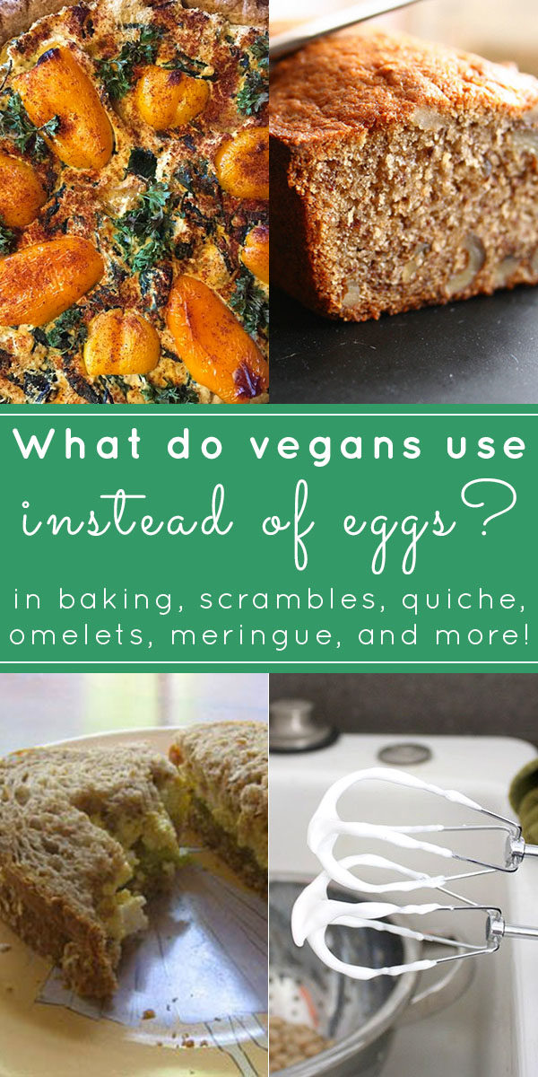 What do vegans use instead of eggs? It varies, depending on what the eggs do in your recipe. Here are some common egg replacers for various situations.