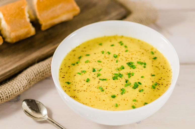 cheesy vegan potato soup