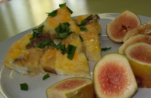 Herbed Red Potato Frittata with Fresh Figs on the Side