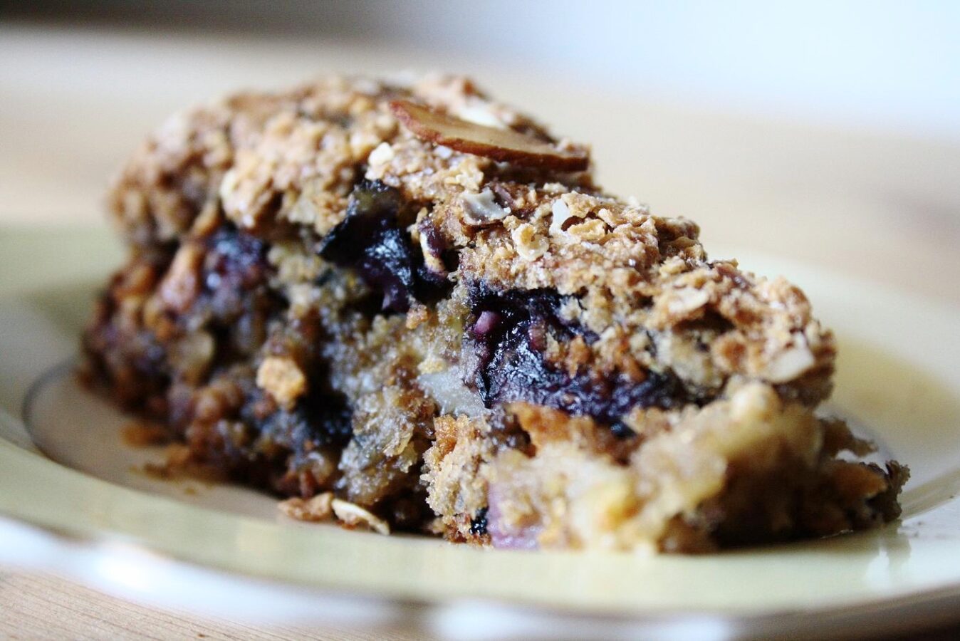 Vegan Cake Recipe: Blueberry Apple Crumble Cake