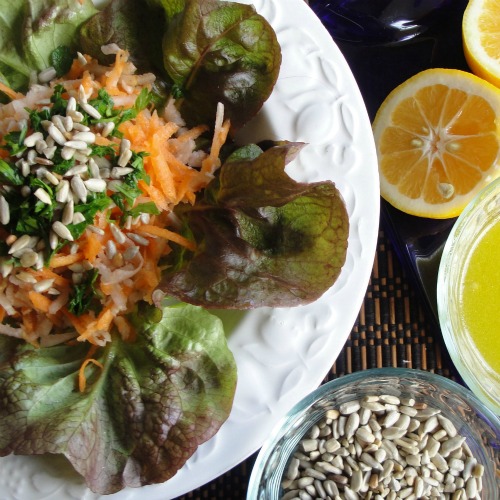 Jerusalem Artichoke Salad with Lemony Vinaigrette