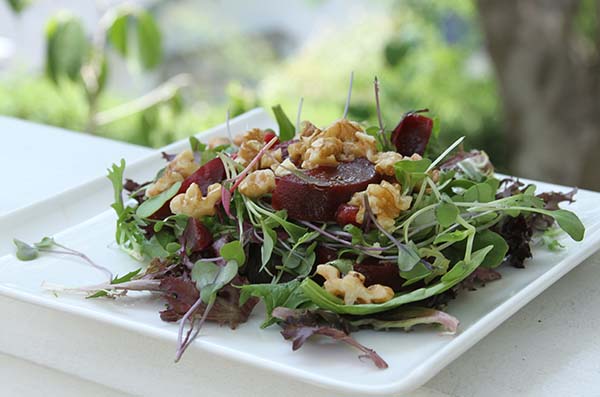 Beet and Pomegranate Seed Salad