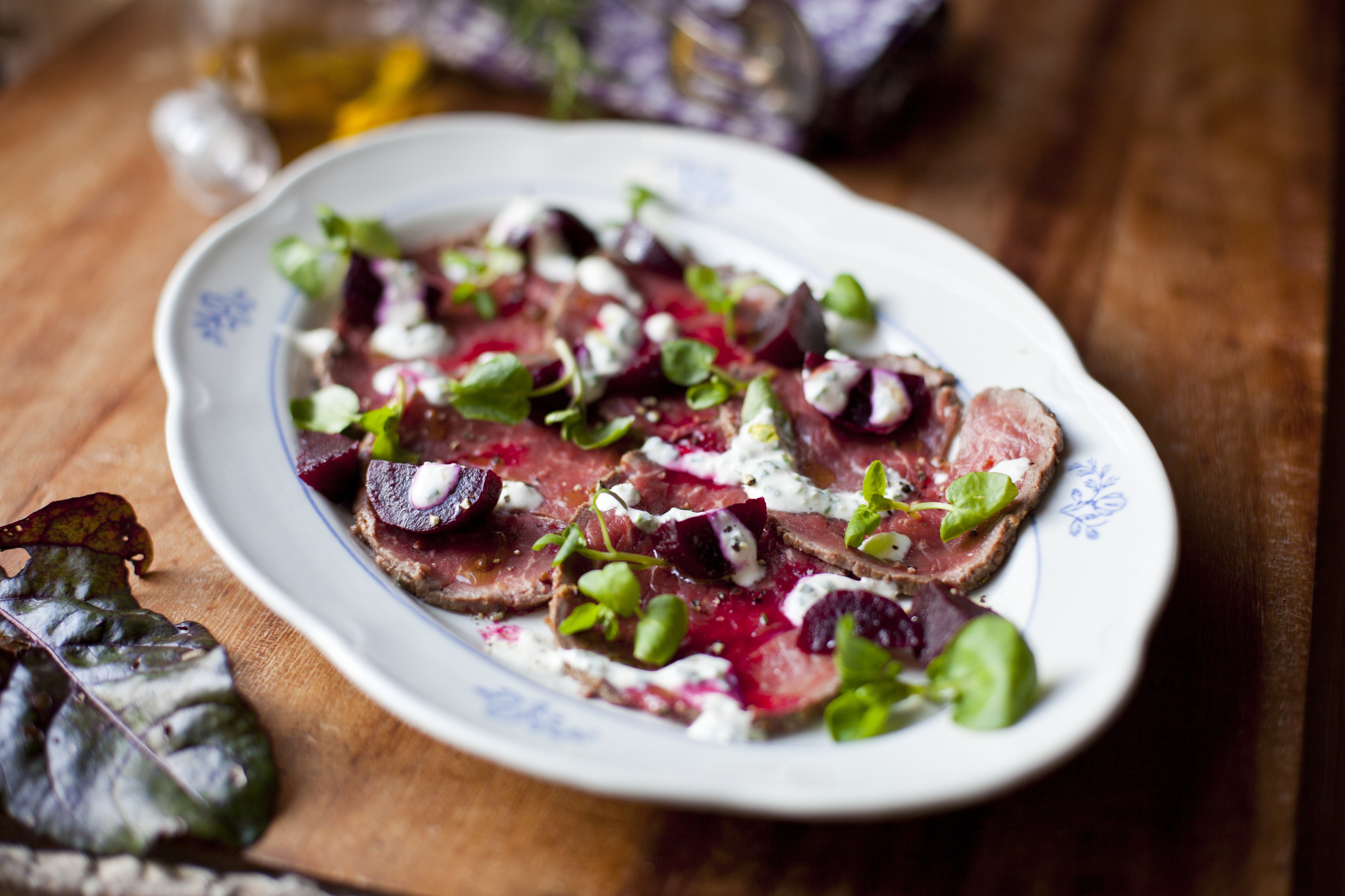 Beef Carpaccio with Roasted Beets and Parmesan Shavings (reader recipe ...