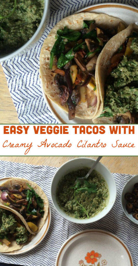 Need a quick, weeknight supper? Easy veggie tacos to the rescue!