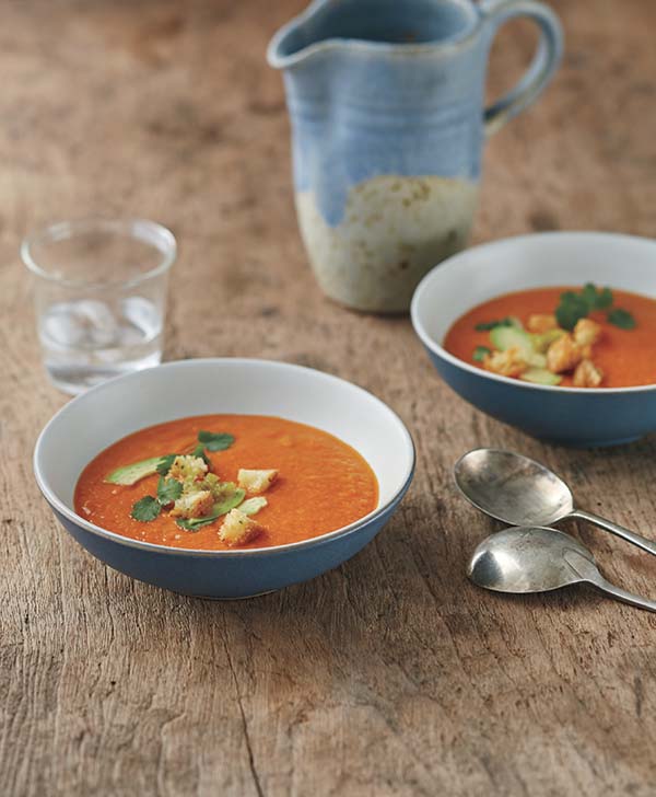 Dipping your spoon into this bell pepper soup is like dipping into a bowl of sunshine.