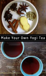 Make warming, calming yogi tea from scratch. You can tweak the recipe to suit your tastes!