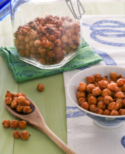 BBQ Chickpeas make a great snack or salad topping!