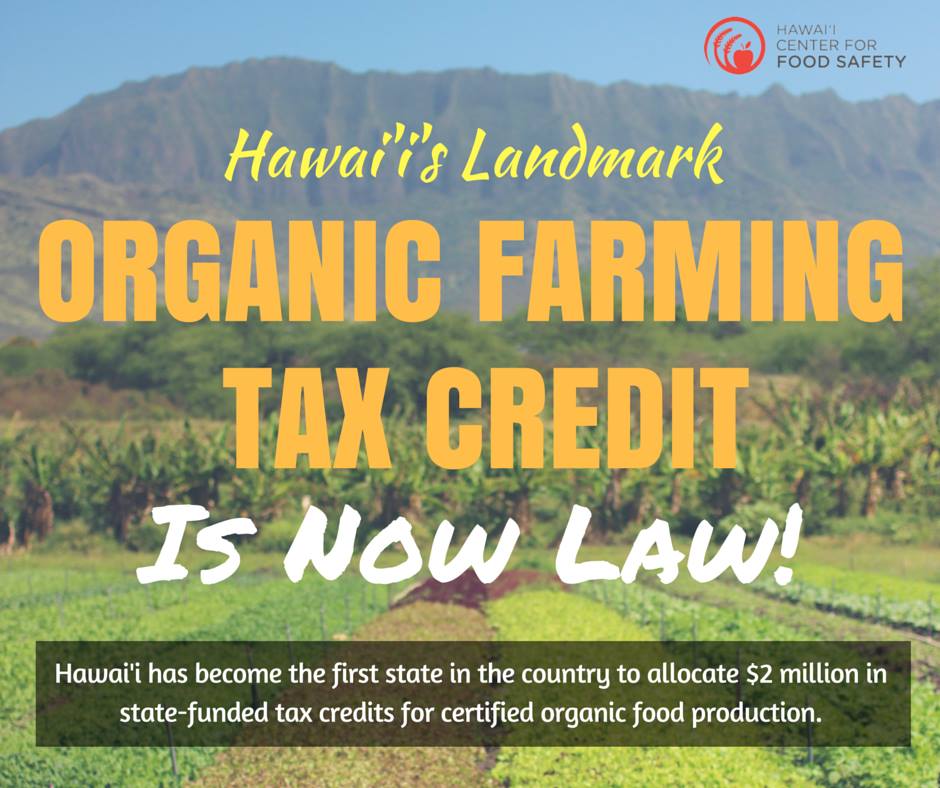 hawaii organic farm tax credit