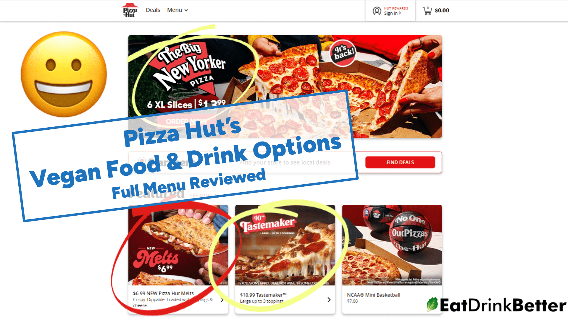 Pizza Hut Vegan Food & Drinks [2023 Menu & Options]