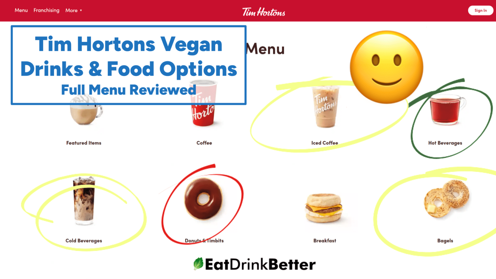 Tim Hortons Vegan Food & Drinks [2023 Menu & Options]