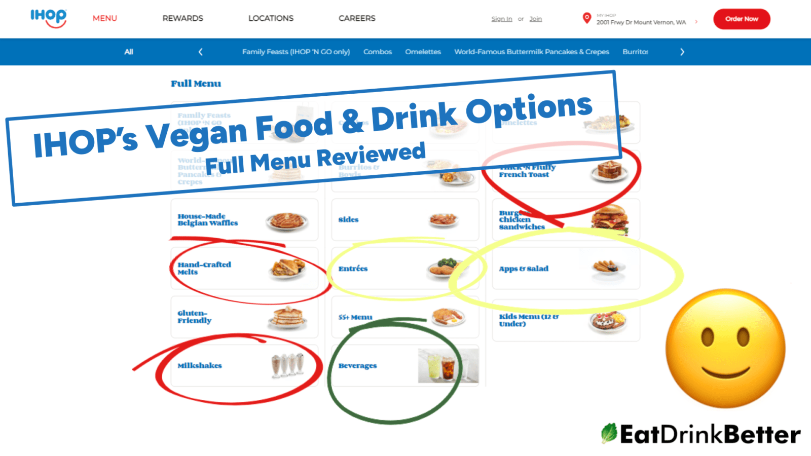 IHOP Dairy-Free Menu Guide with Custom Order & Vegan Options