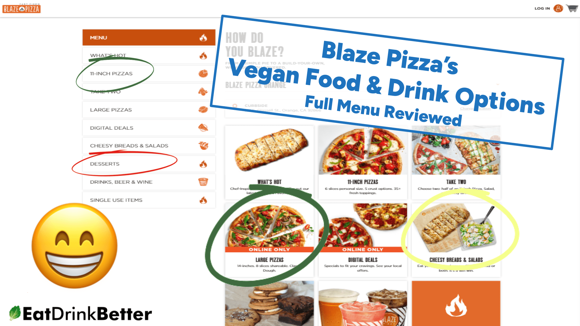 Blaze Pizza Vegan Food & Drinks [2023 Menu & Options]