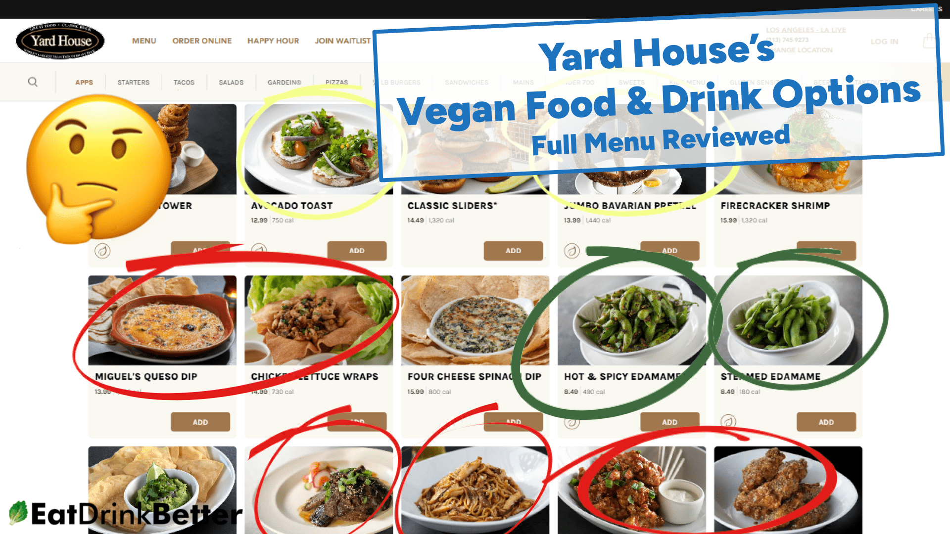 Yard House Vegan Food & Drinks [2023 Menu & Options]