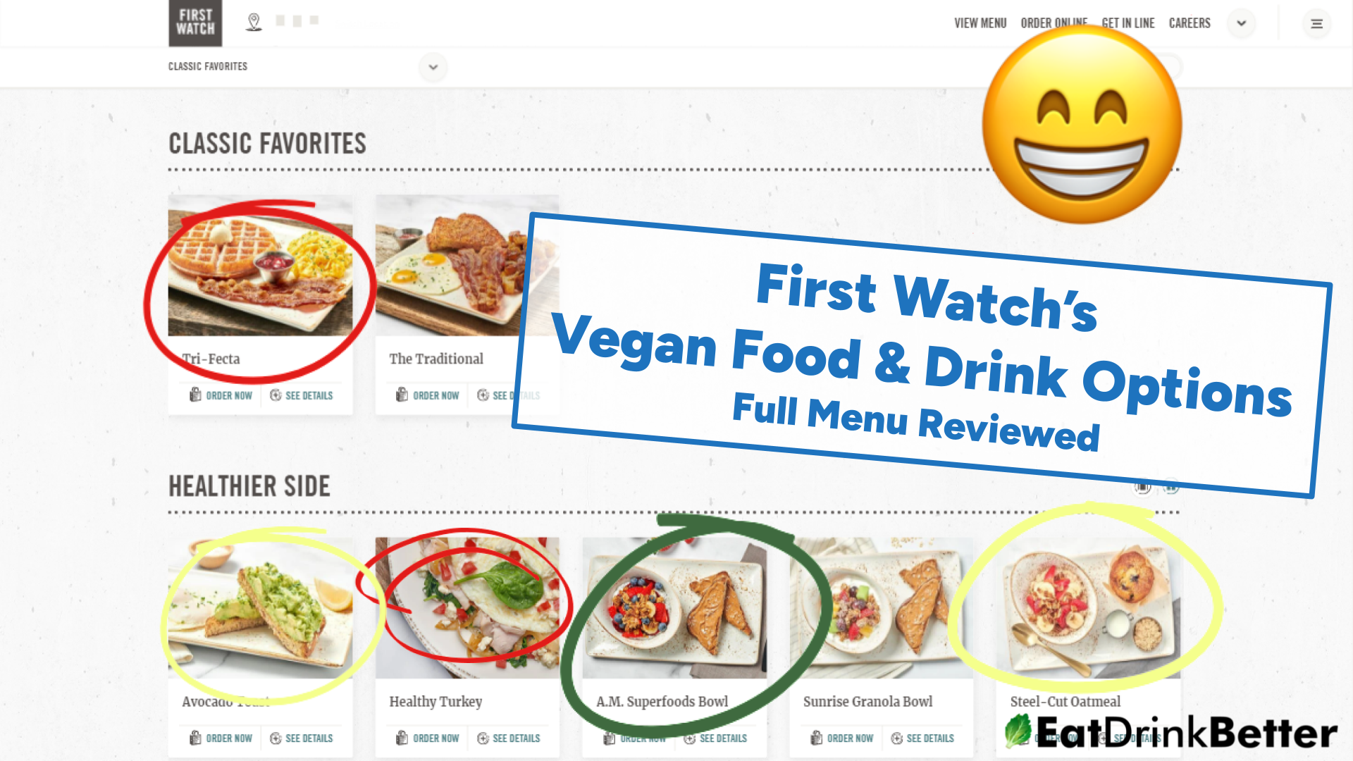 First Watch Vegan Food & Drinks [2023 Menu & Options]
