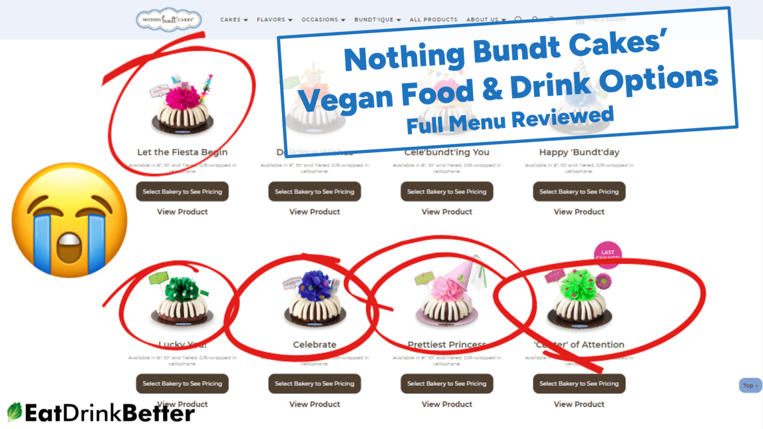 Nothing Bundt Cakes Vegan Food & Drinks [2023 Menu & Options]