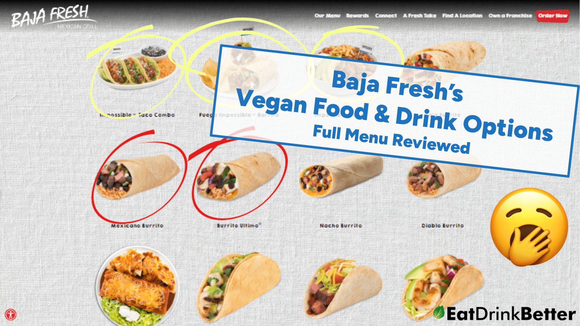 Baja fresh online menu