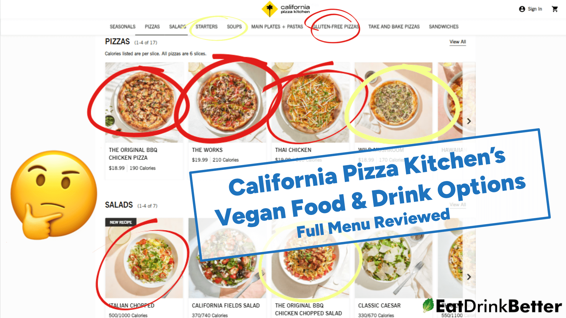 California Pizza Kitchen Vegan Food