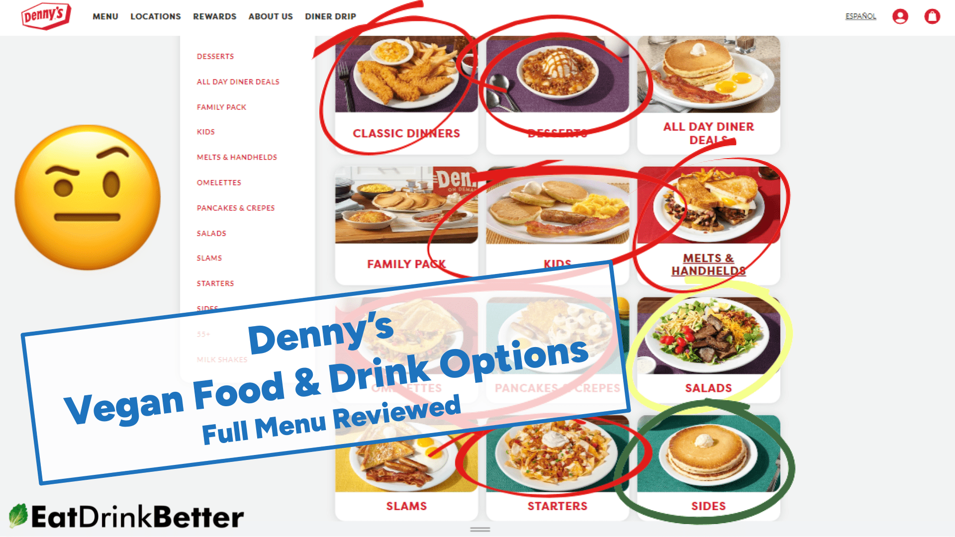 Denny's Dairy-Free Menu Guide with Vegan & Custom Order Options