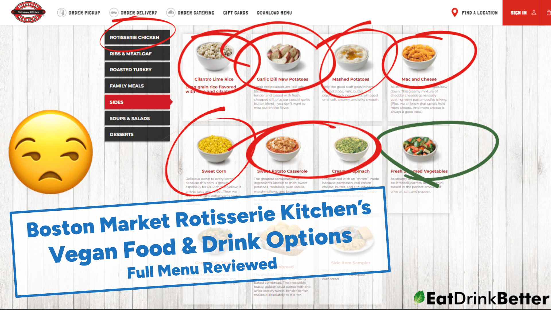Boston Market Vegan Food & Drinks [2023 Menu & Options]