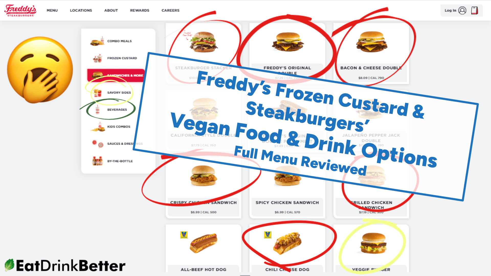 Freddy's Frozen Custard & Steakburgers Vegan Food & Drinks [2023 Menu &  Options]